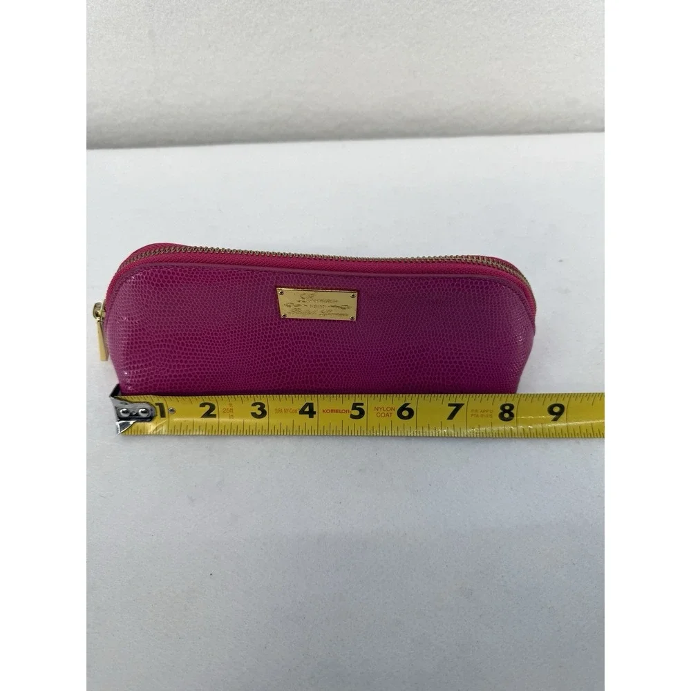 NWOT Lauren Ralph Lauren Pink Sloan Street‎ Triangle Cosmetic Bag